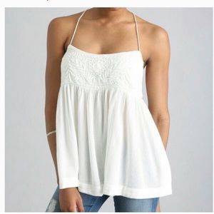 Free people embroidered tanks